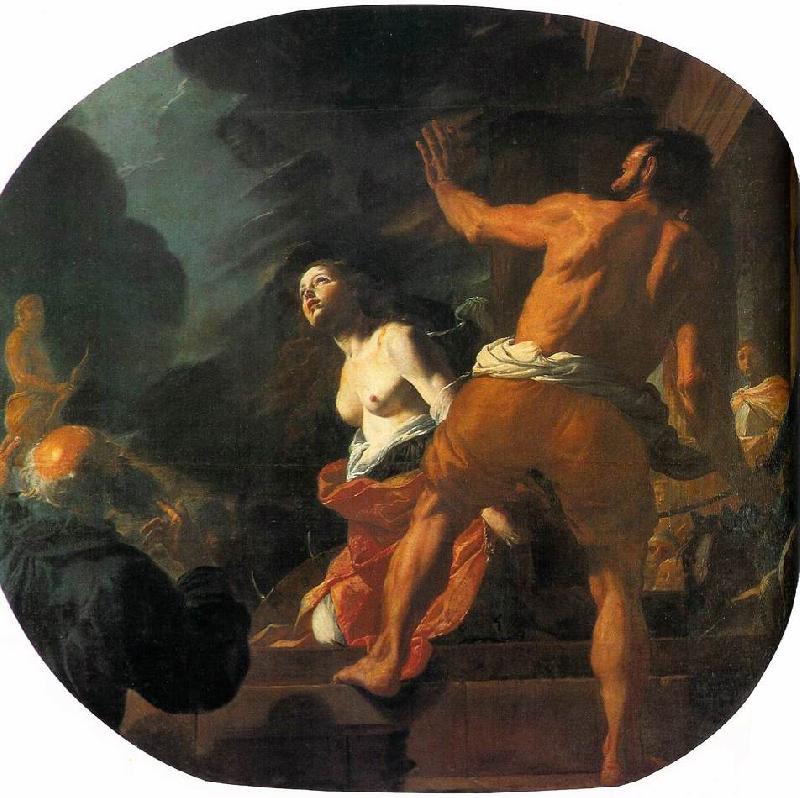 PRETI, Mattia Beheading of St. Catherine ag France oil painting art